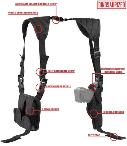 Baldman Shoulder Holster - Number 1 Fit-Fat-Folks Holster In America