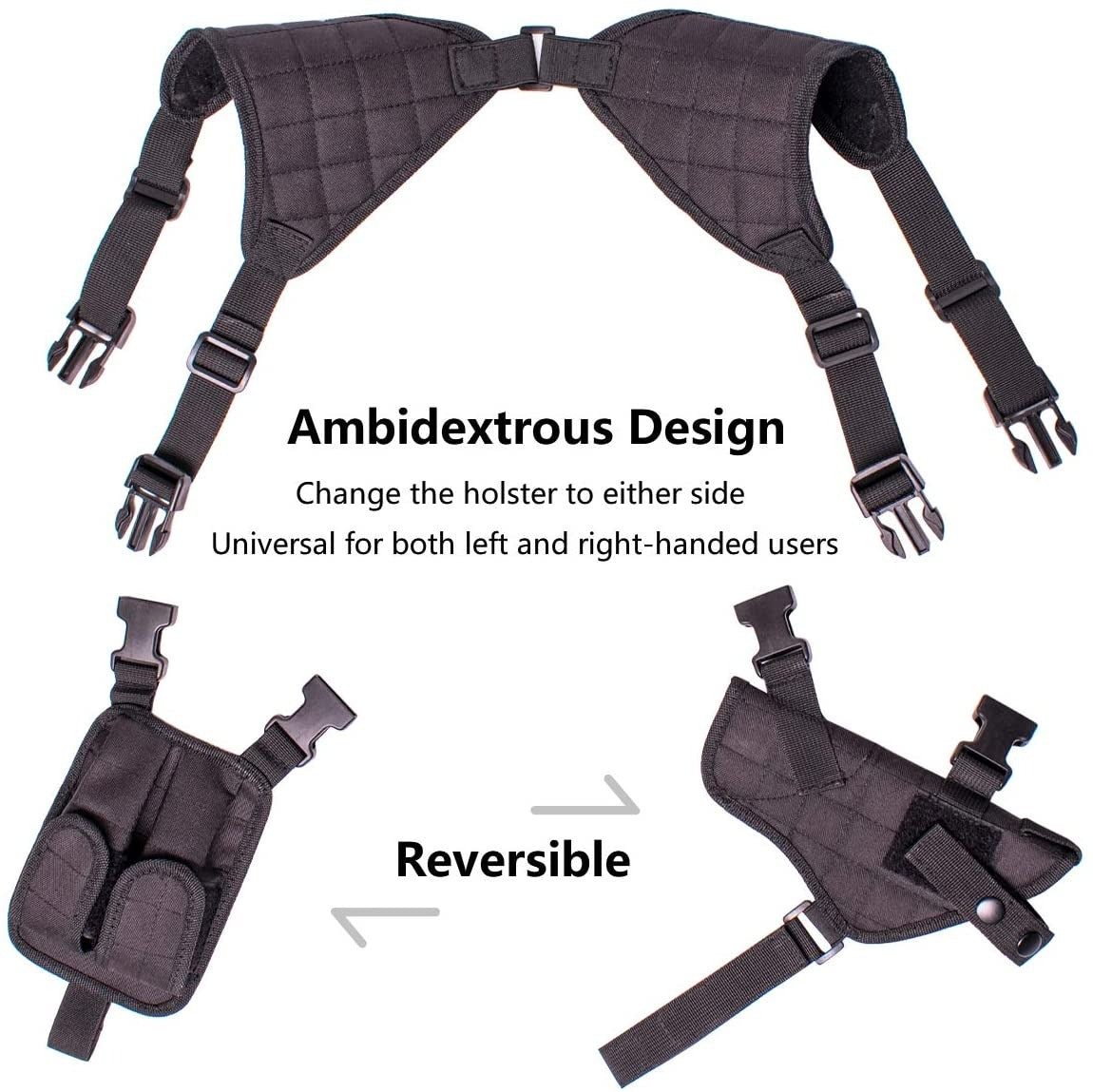 Baldman Shoulder Holster - Number 1 Fit-Fat-Folks Holster In America